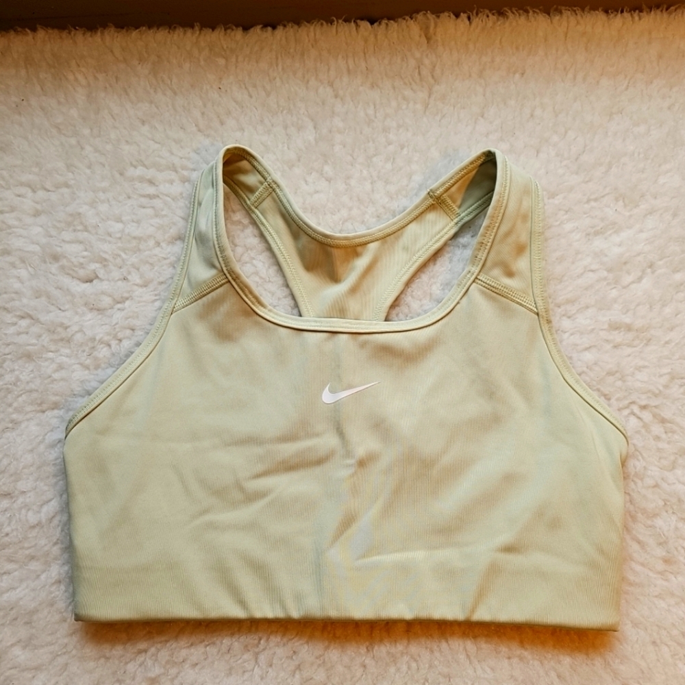 NIKE SWOOSH SPORTS BRA SZ SMALL LIME GREEN